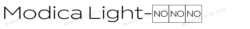Modica Light字体转换